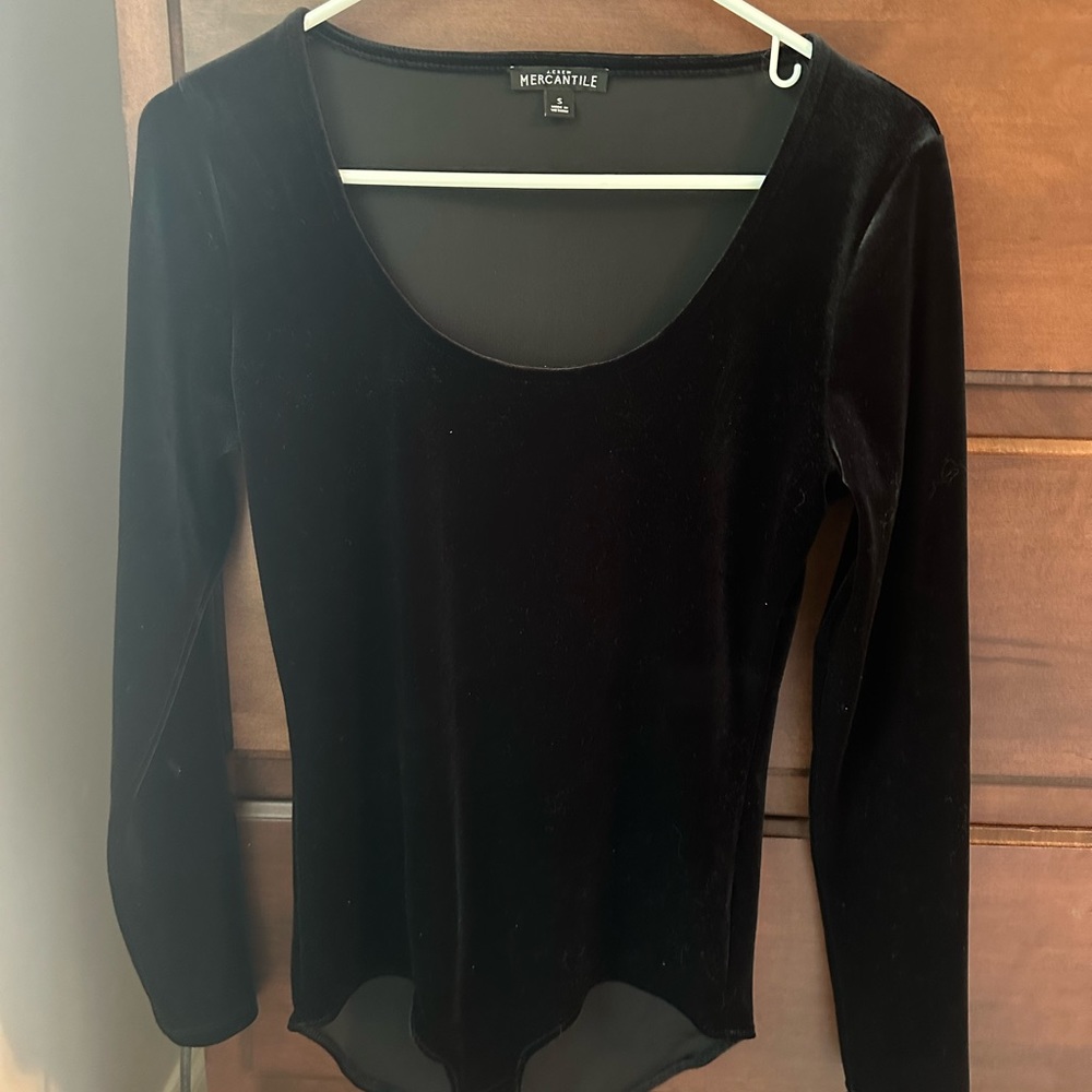 J Crew velvet bodysuit